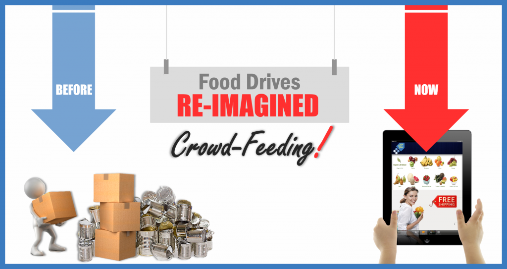 Food Drives Re-Imagined = Crowdfeeding